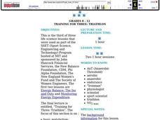 Training for Three: Triathlon Lesson Plan Training for Three: Triathlon Lesson Plan