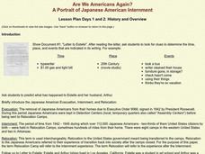 Are We Americans Again? A Portrait of Japanese American Internment Lesson Plan Are We Americans Again? A Portrait of Japanese American Internment Lesson Plan
