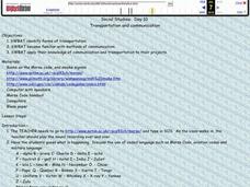 Transportation and Communication Lesson Plan Transportation and Communication Lesson Plan