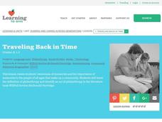 Traveling Back in Time Lesson Plan Traveling Back in Time Lesson Plan
