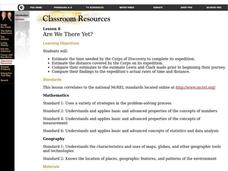 Are We There Yet? Lesson Plan Are We There Yet? Lesson Plan