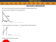 Triangles Worksheet Triangles Worksheet
