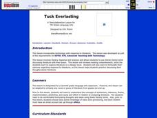 Tuck Everlasting Lesson Plan Tuck Everlasting Lesson Plan