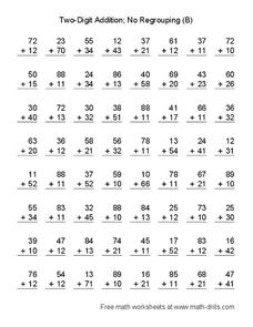 Two-Digit Addition: No Regrouping (B) Lesson Plan Two-Digit Addition: No Regrouping (B) Lesson Plan
