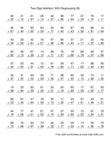 Two-Digit Addition; With Regrouping (B) Lesson Plan Two-Digit Addition; With Regrouping (B) Lesson Plan