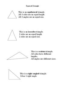 Types of Triangles Organizer Types of Triangles Organizer