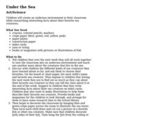 Under the Sea Lesson Plan Under the Sea Lesson Plan
