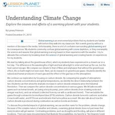 Understanding Climate Change Lesson Planet Article Understanding Climate Change Lesson Planet Article