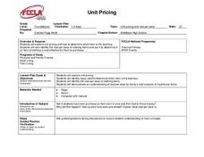 Unit Pricing Lesson Plan Unit Pricing Lesson Plan