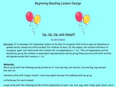 Up, Up and Away Lesson Plan Up, Up and Away Lesson Plan