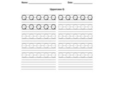 Uppercase Q Worksheet Uppercase Q Worksheet