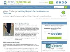 Maker Challenge: Adding Helpful Carrier Devices to Crutches Activity Maker Challenge: Adding Helpful Carrier Devices to Crutches Activity