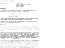 Area, Arithmetic and Algebra Lesson Plan Area, Arithmetic and Algebra Lesson Plan