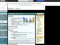 Argument Lesson Plan Argument Lesson Plan