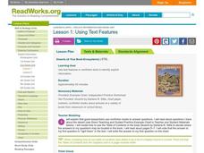 Using Text Features Lesson Plan Using Text Features Lesson Plan