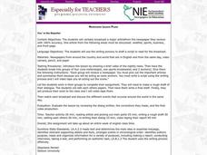 Using the News Lesson Plan Using the News Lesson Plan