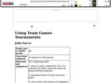 Using Team Games Tournaments Lesson Plan Using Team Games Tournaments Lesson Plan