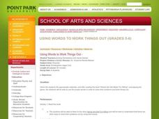 Using Words to Work Things Out Lesson Plan Using Words to Work Things Out Lesson Plan