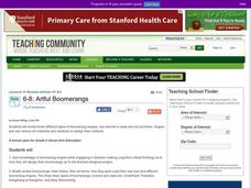 Artful Boomerangs Lesson Plan Artful Boomerangs Lesson Plan