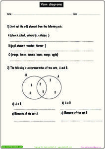 Venn Diagrams Organizer Venn Diagrams Organizer