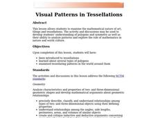 Visual Patterns in Tessellations Lesson Plan Visual Patterns in Tessellations Lesson Plan