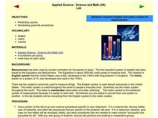 Applied Science - Science and Math Lab Lesson Plan Applied Science - Science and Math Lab Lesson Plan
