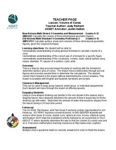 Volume of Cones Lesson Plan Volume of Cones Lesson Plan