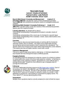 Volume of Cylinders Lesson Plan Volume of Cylinders Lesson Plan