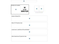 W is for Writer: The Letter W Interactive W is for Writer: The Letter W Interactive
