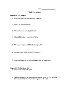 Walk Two Moons Lesson Plan Walk Two Moons Lesson Plan
