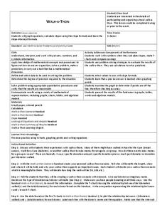 Walk-A-Thon Lesson Plan Walk-A-Thon Lesson Plan