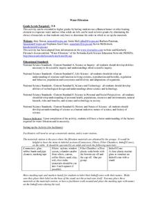 Water Filtration Lesson Plan Water Filtration Lesson Plan