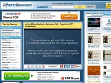Arthur Miller's Death of a Salesman PPT Arthur Miller's Death of a Salesman PPT