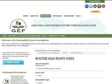 Water Has Many Uses Lesson Plan Water Has Many Uses Lesson Plan