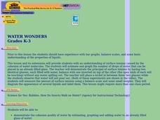Water Wonders Lesson Plan Water Wonders Lesson Plan