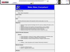 Water, Water, Everywhere! Lesson Plan Water, Water, Everywhere! Lesson Plan