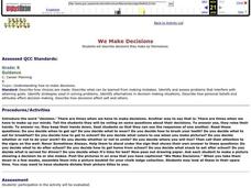 We Make Decisions Lesson Plan We Make Decisions Lesson Plan