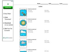 Weather Worksheet Weather Worksheet