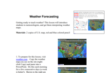 Weather Forecasting Lesson Plan Weather Forecasting Lesson Plan