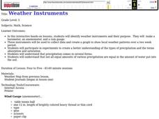 Weather instruments Lesson Plan Weather instruments Lesson Plan