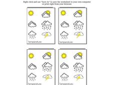 Weather Tracking Worksheet Weather Tracking Worksheet