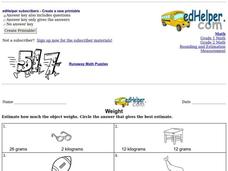 Weight Worksheet Weight Worksheet