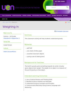 Weighing In Lesson Plan Weighing In Lesson Plan