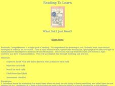 What Did I Just Read? Lesson Plan What Did I Just Read? Lesson Plan