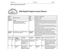 What Did You Do? Lesson Plan What Did You Do? Lesson Plan