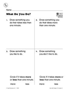 What Do You Do? Worksheet What Do You Do? Worksheet