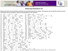 Balancing Worksheet Worksheet Balancing Worksheet Worksheet