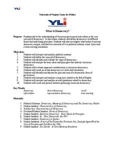What is Democracy? Lesson Plan What is Democracy? Lesson Plan