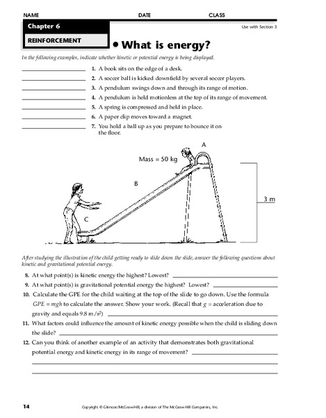 What is Energy? Worksheet What is Energy? Worksheet