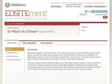 What Is In a Name? Lesson Plan What Is In a Name? Lesson Plan
